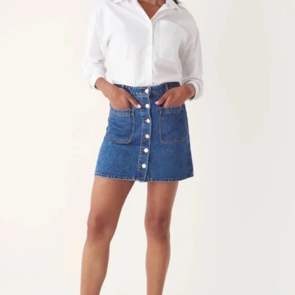 Frank and Oak - The Denim Skirt, size S